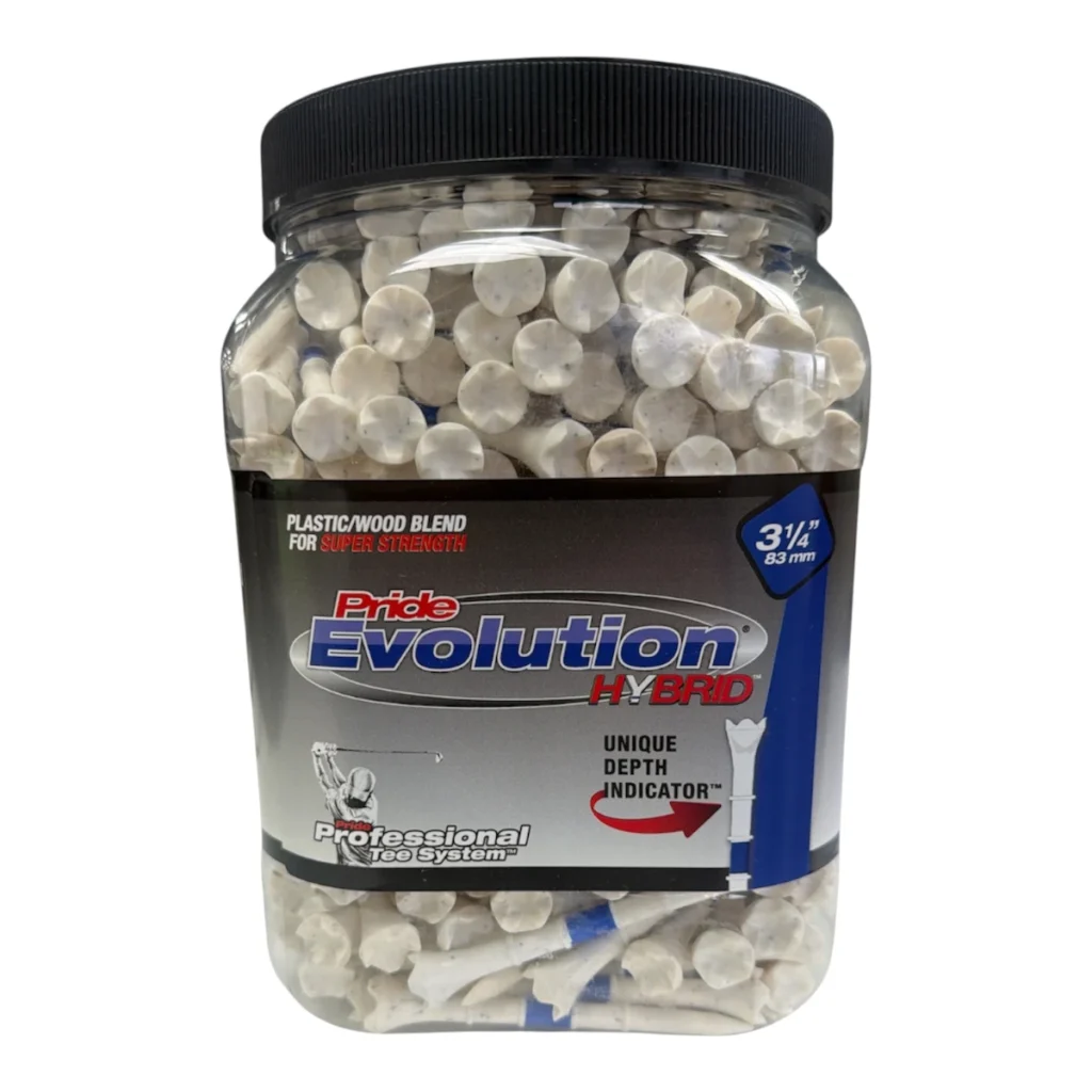Pride Evolution Hybrid Golf Tees 3 1/4″ (Jar of 400)