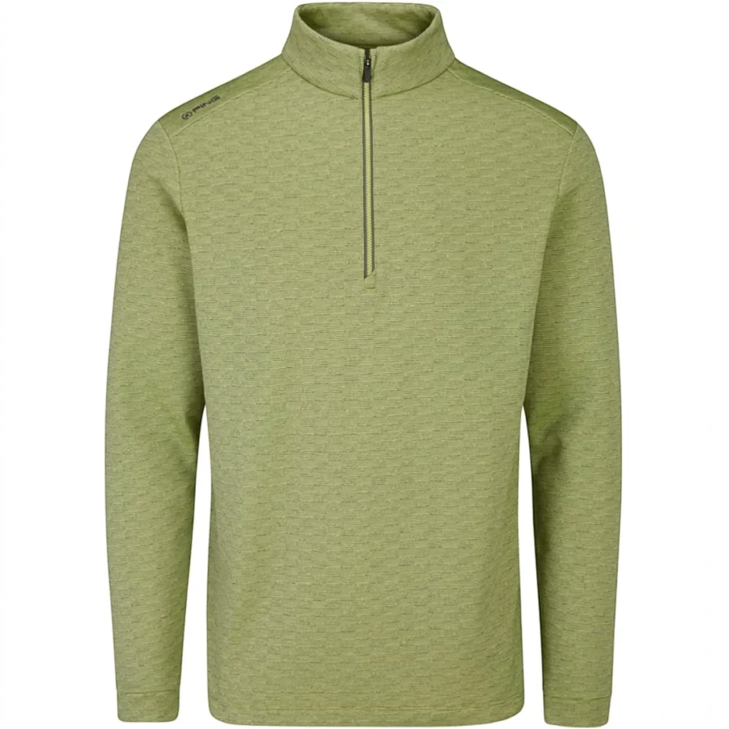 Ping Bexton Quarter-Zip Pullover & Pom Pom Beanie Size UK Medium